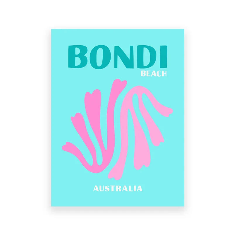 DecorBites™ Colorful Travel Posters Art Print Set