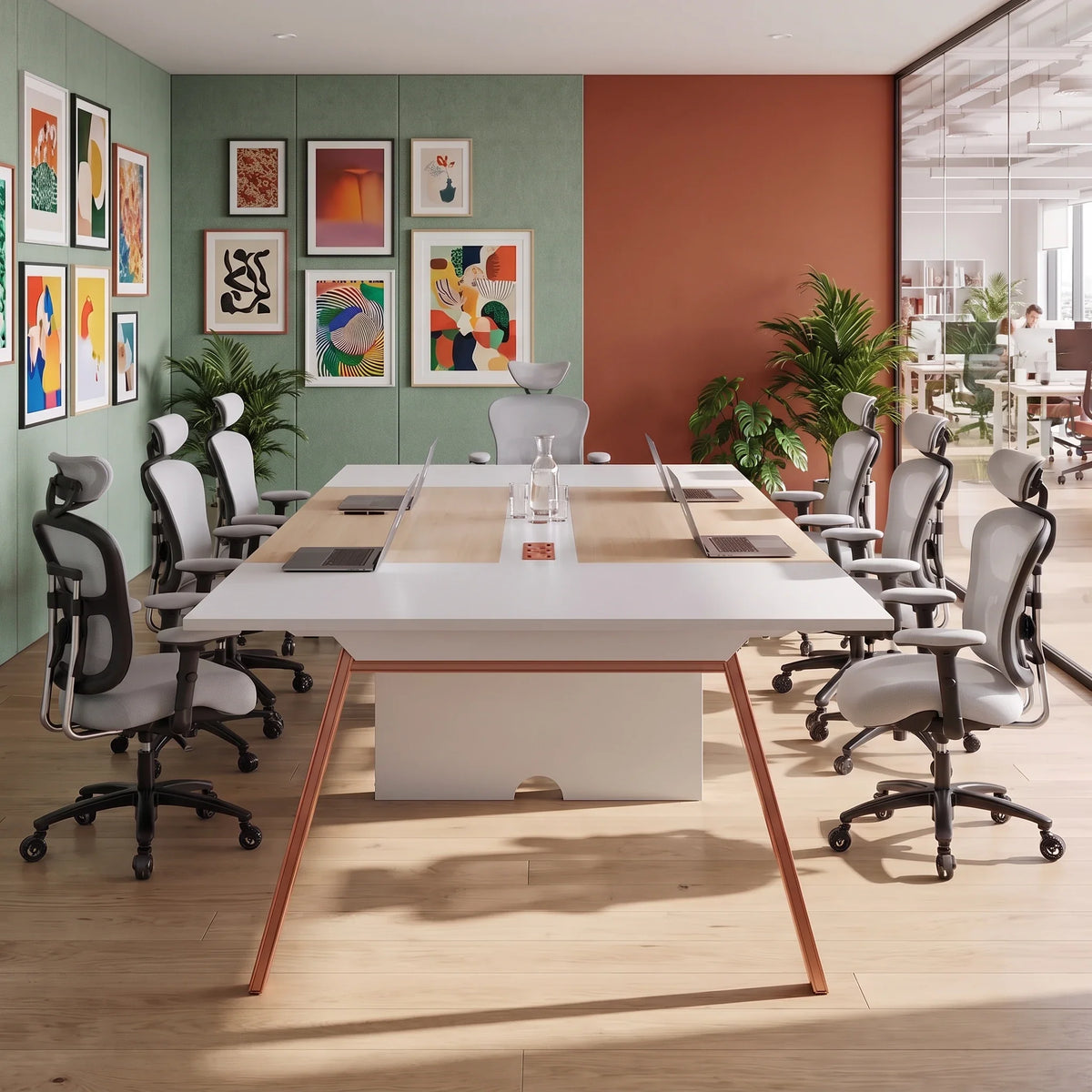 Comity · White Collaborative Meeting Table