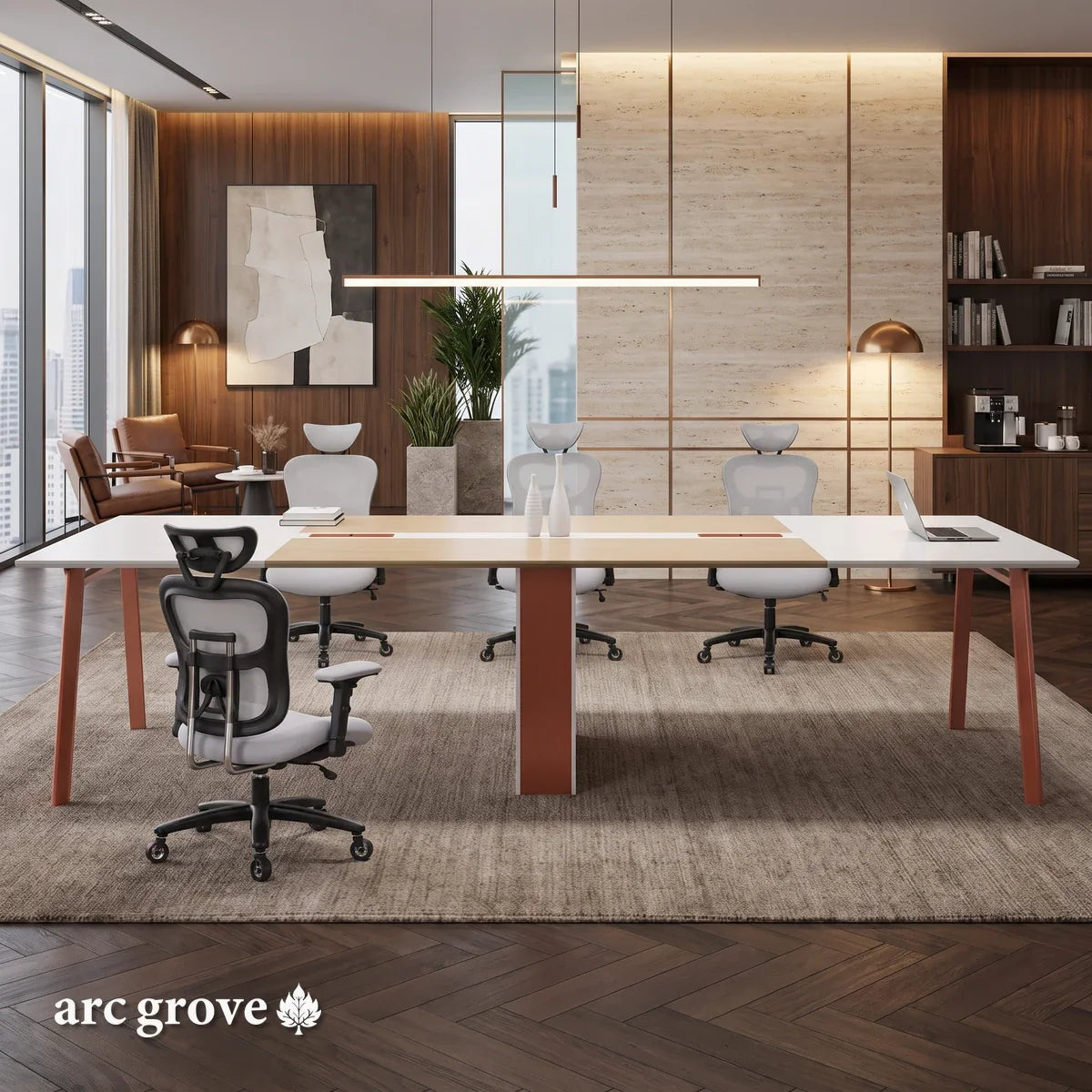 Comity · White Collaborative Meeting Table