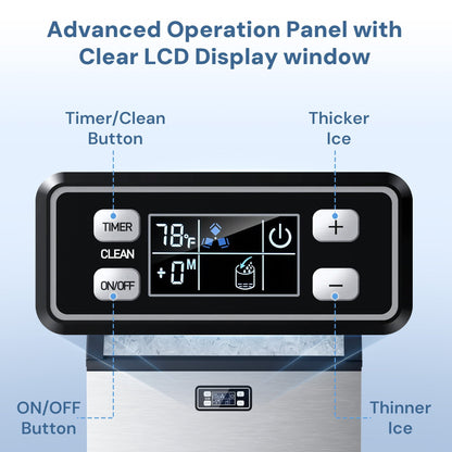 265LBS Freestanding Commercial Ice Maker