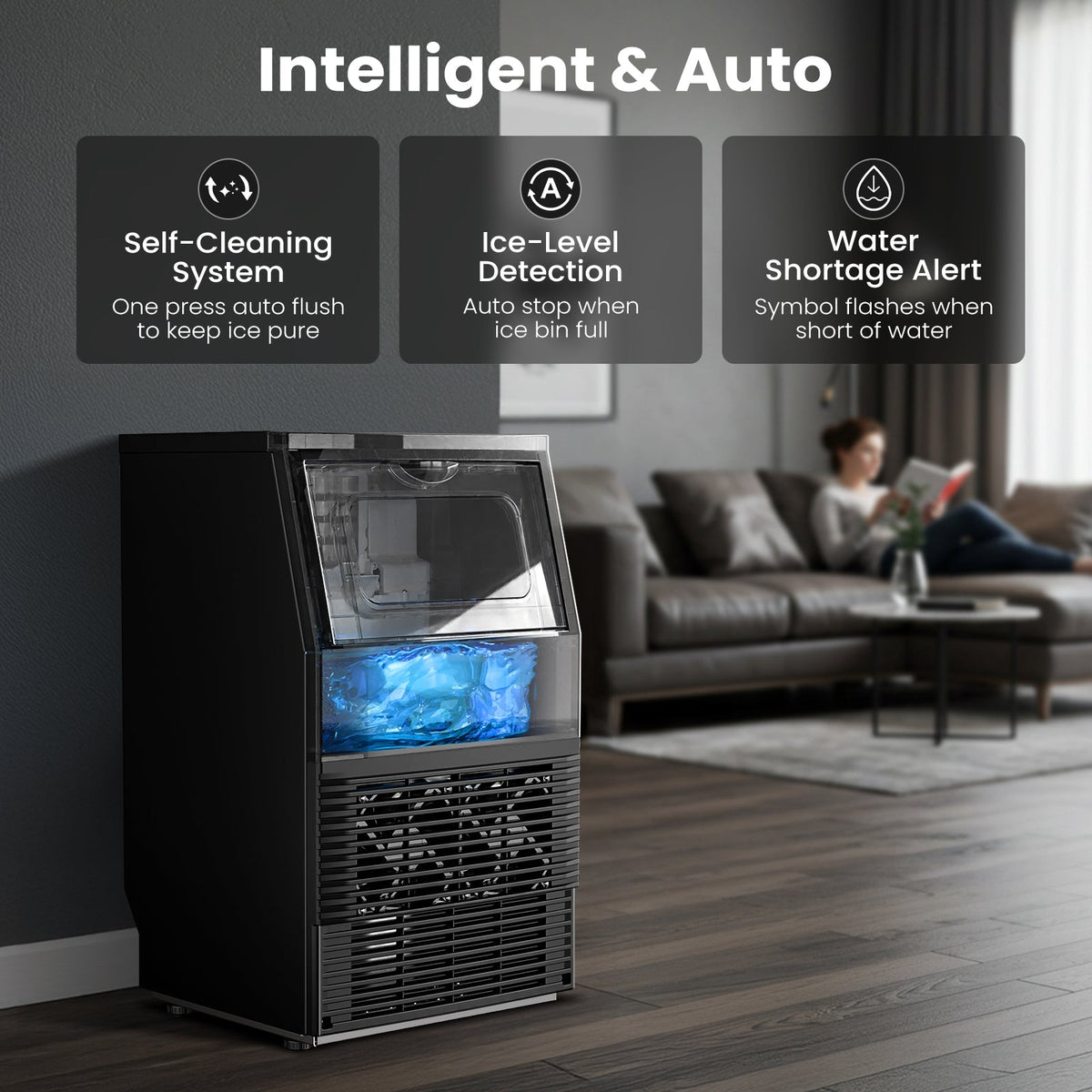 Commercial Ice Maker 80 lbs\66 lbs