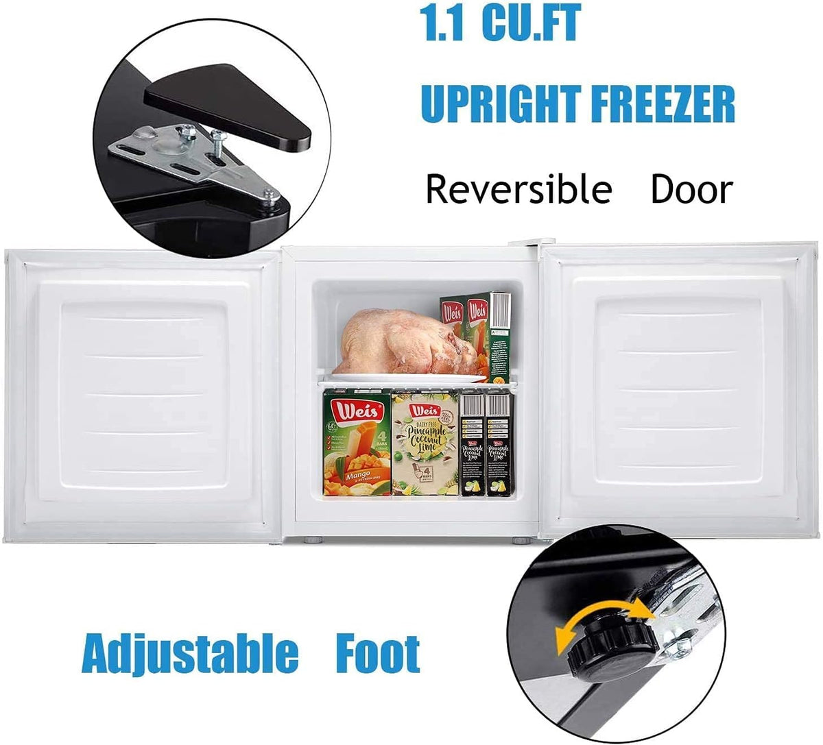 Compact Chest Upright Freezer 1.1 cu.D5840C