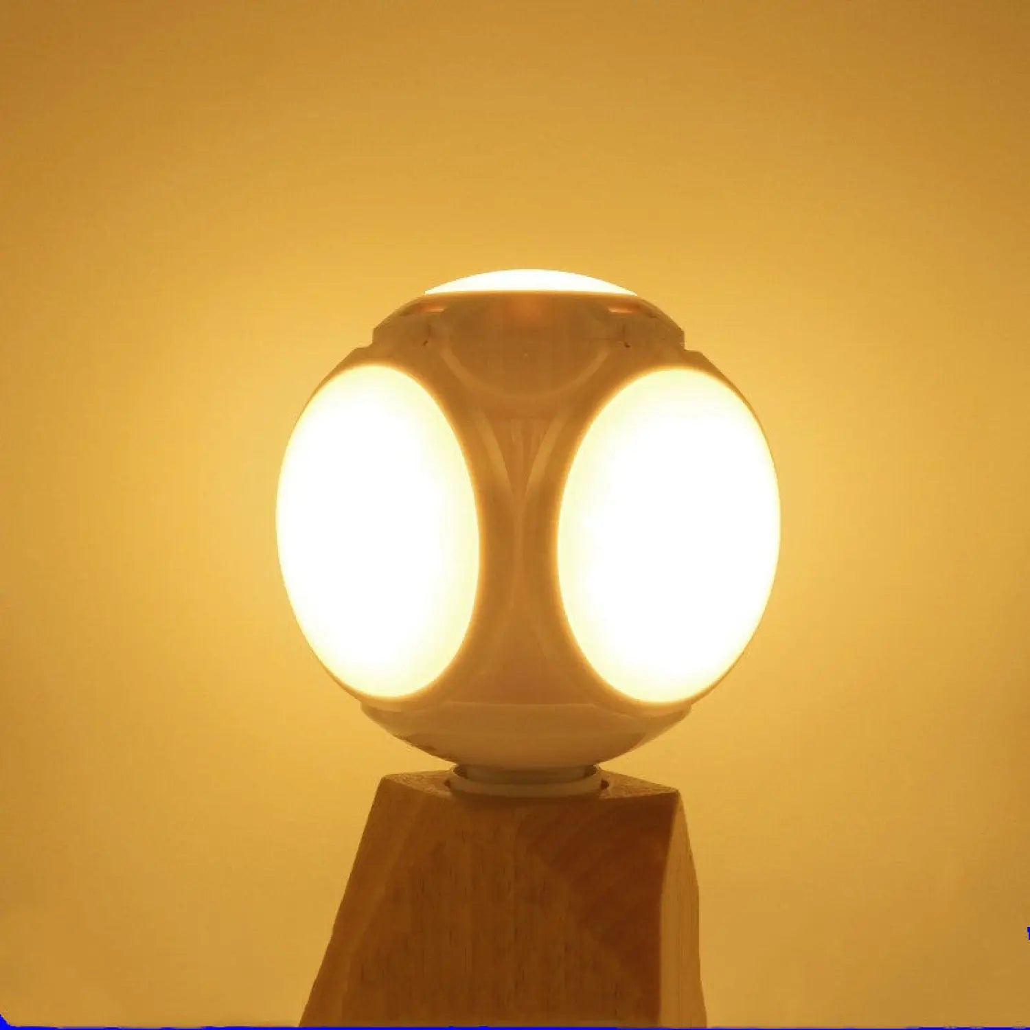 Compact Foldable Ball Light with Football Shape and LED Glow