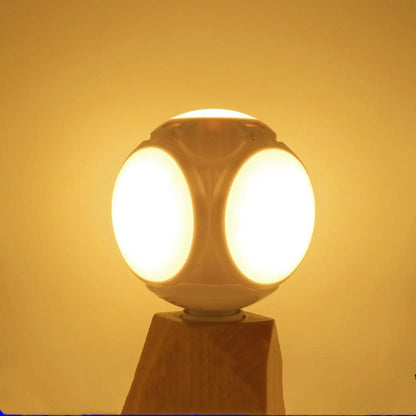 Compact Foldable Ball Light with Football Shape and LED Glow