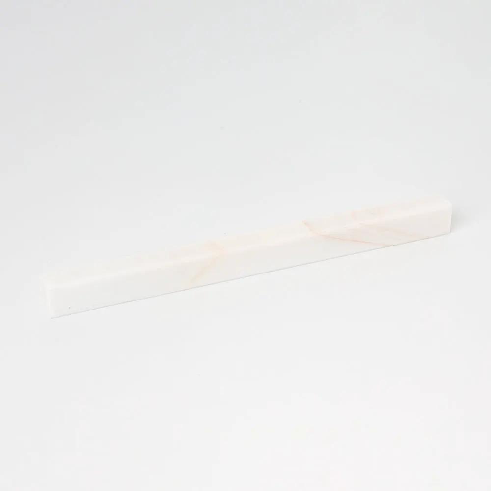 Flecked Canvas Honed Flatiron Marble Moldings 1x12