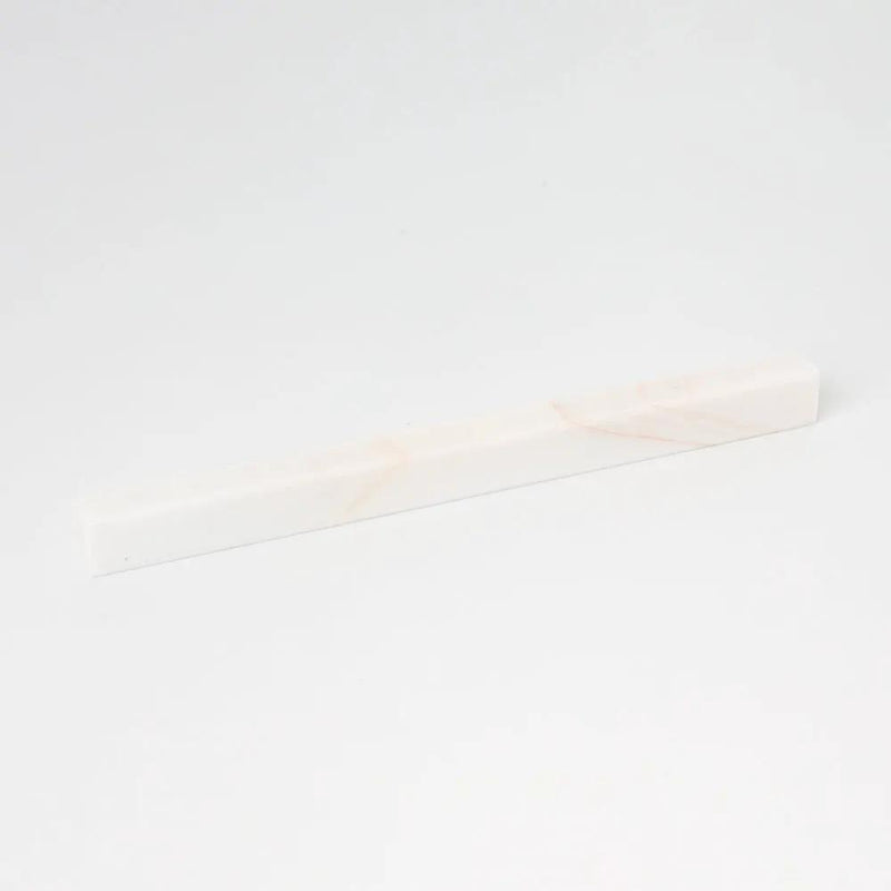 Flecked Canvas Honed Flatiron Marble Moldings 1x12