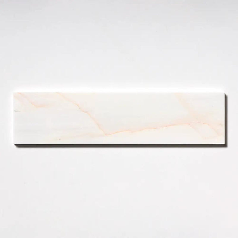 Flecked Canvas Honed Subway Marble Tiles 3x12