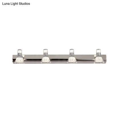 DecorBites™ Conic Sconce Light - Contemporary Style Aluminum Vanity Lighting with 2/3/4 Warm/White Lights for Bathroom, Made of Stainless Steel