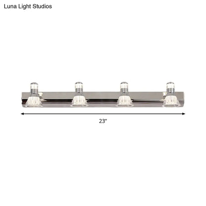 DecorBites™ Conic Sconce Light - Contemporary Style Aluminum Vanity Lighting with 2/3/4 Warm/White Lights for Bathroom, Made of Stainless Steel