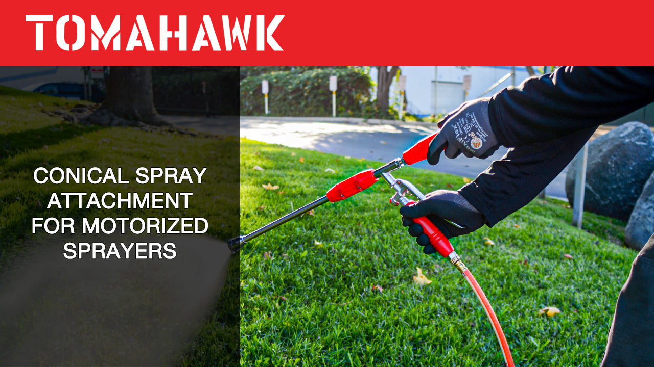 Tomahawk Mist Gun High-Pressure Spray Attachment for Pest Control, Landscaping, and Vegetation Management