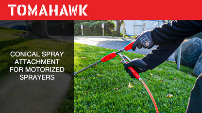 Tomahawk Mist Gun High-Pressure Spray Attachment for Pest Control, Landscaping, and Vegetation Management