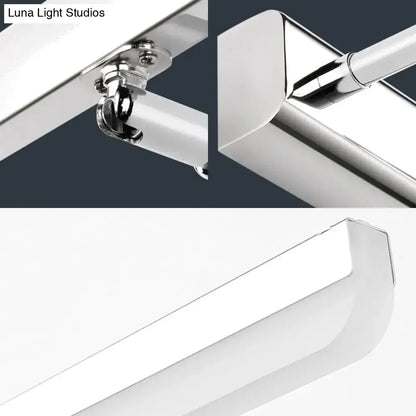 Contemporary acrylic chrome wall sconce bathroom led vanity light