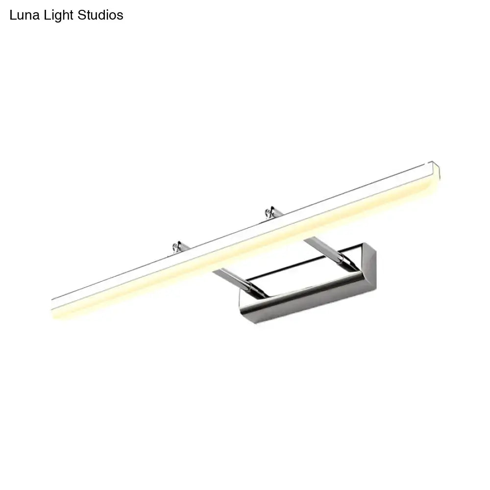 Contemporary acrylic chrome wall sconce bathroom led vanity light