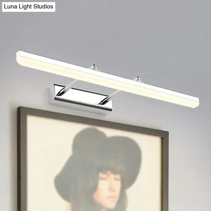 Contemporary acrylic chrome wall sconce bathroom led vanity light