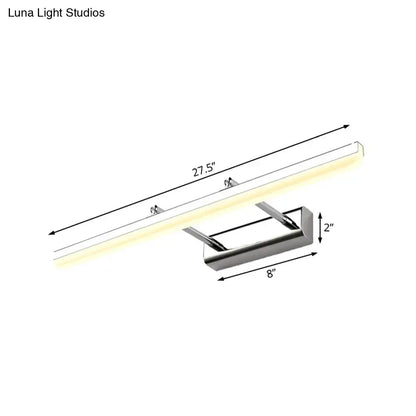 Contemporary acrylic chrome wall sconce bathroom led vanity light