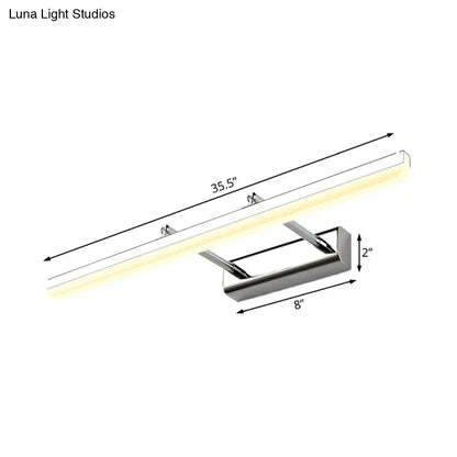 Contemporary acrylic chrome wall sconce bathroom led vanity light