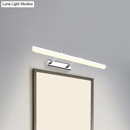 Contemporary acrylic chrome wall sconce bathroom led vanity light