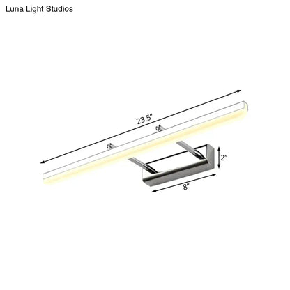 Contemporary acrylic chrome wall sconce bathroom led vanity light