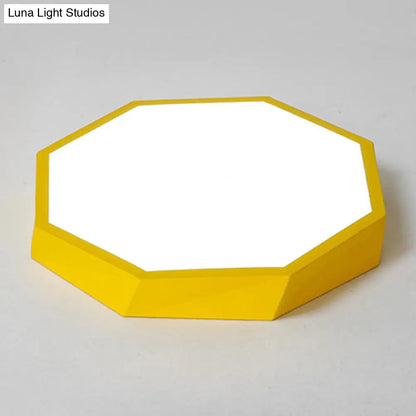 DecorBites™ Contemporary Acrylic Flush Mount Ceiling Light for Bedroom - Faceted Chandelier