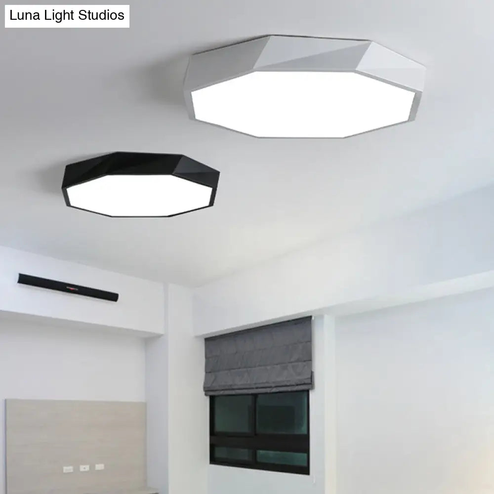 DecorBites™ Contemporary Acrylic Flush Mount Ceiling Light for Bedroom - Faceted Chandelier