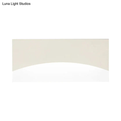 DecorBites™ Contemporary Acrylic Wall Light Fixture – Rectangular Bedside Sconce in White/Gold, Warm/White Light