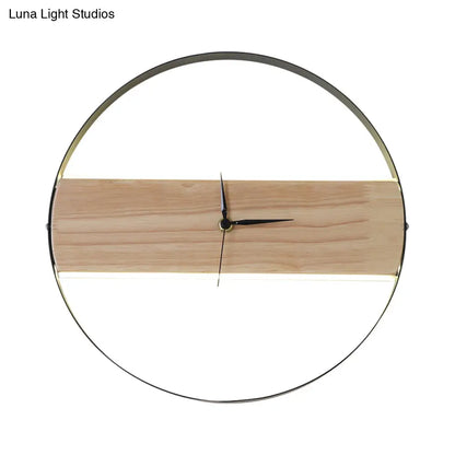 DecorBites™ Contemporary Beige Wall Sconce with Acrylic LED - Flush Mount, Rectangular/Round Parlor Design.