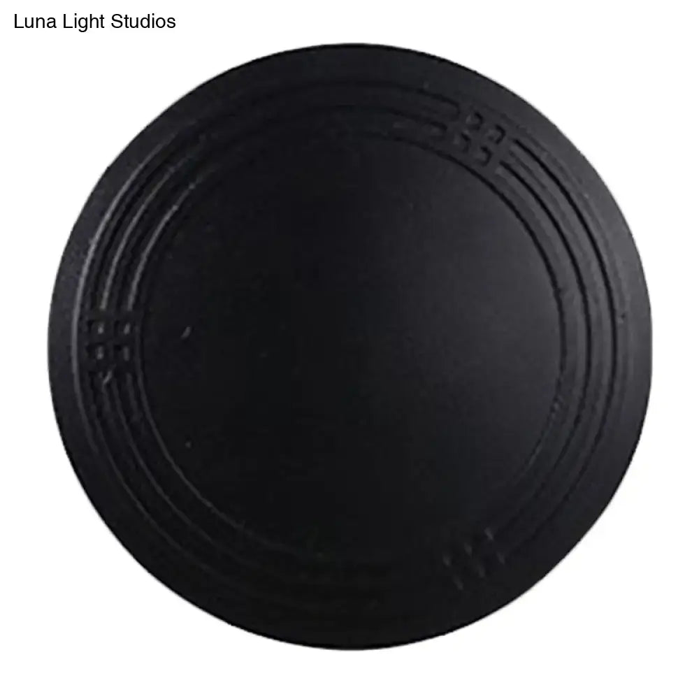 Contemporary black flower wall sconce light – bedroom wall lamp