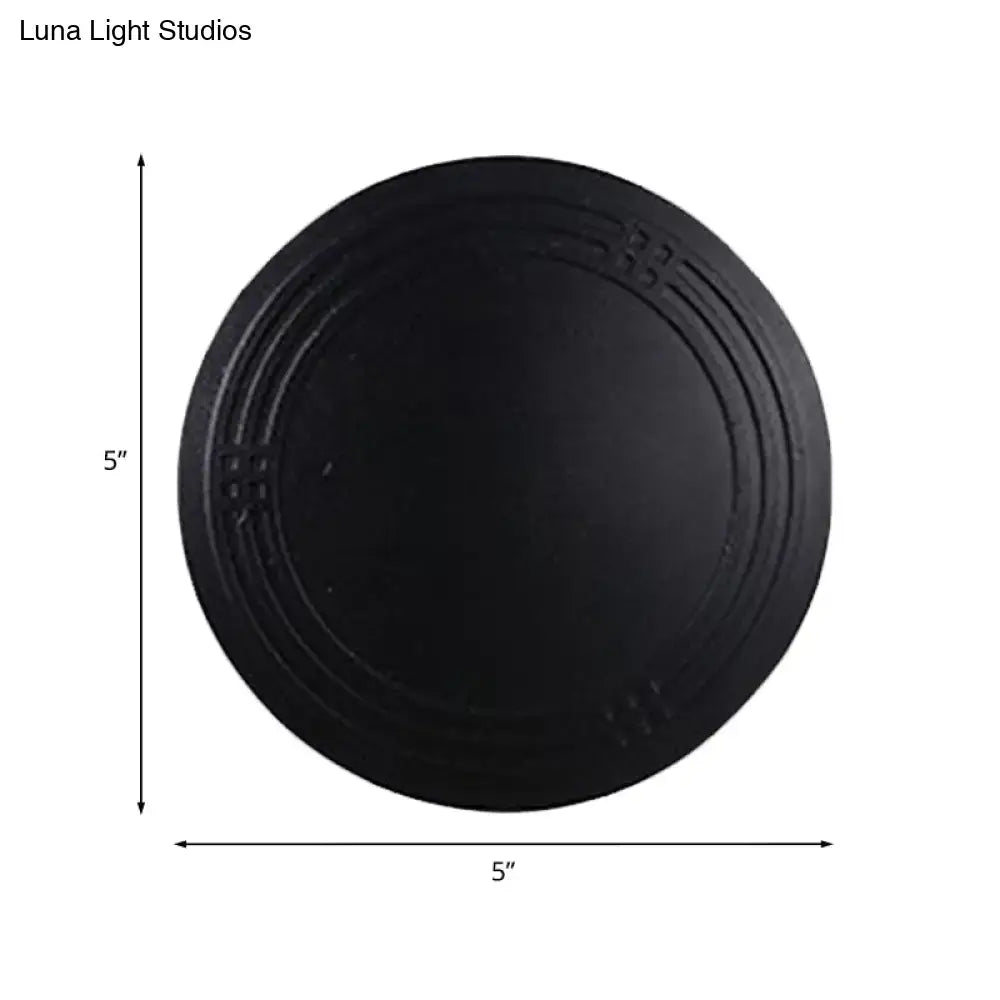 Contemporary black flower wall sconce light – bedroom wall lamp