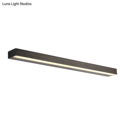 DecorBites™ Contemporary Black/Silver LED Vanity Light in White/Warm for Linear Vanity Sconce - 16"/19.5"/23.5" Wide