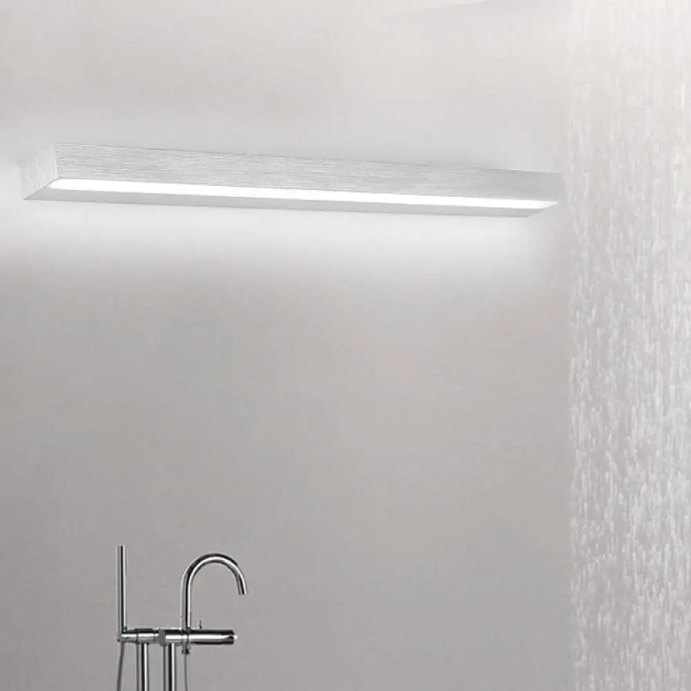 DecorBites™ Contemporary Black/Silver LED Vanity Light in White/Warm for Linear Vanity Sconce - 16"/19.5"/23.5" Wide