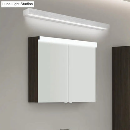 DecorBites™ Contemporary Black/Silver LED Vanity Light in White/Warm for Linear Vanity Sconce - 16"/19.5"/23.5" Wide