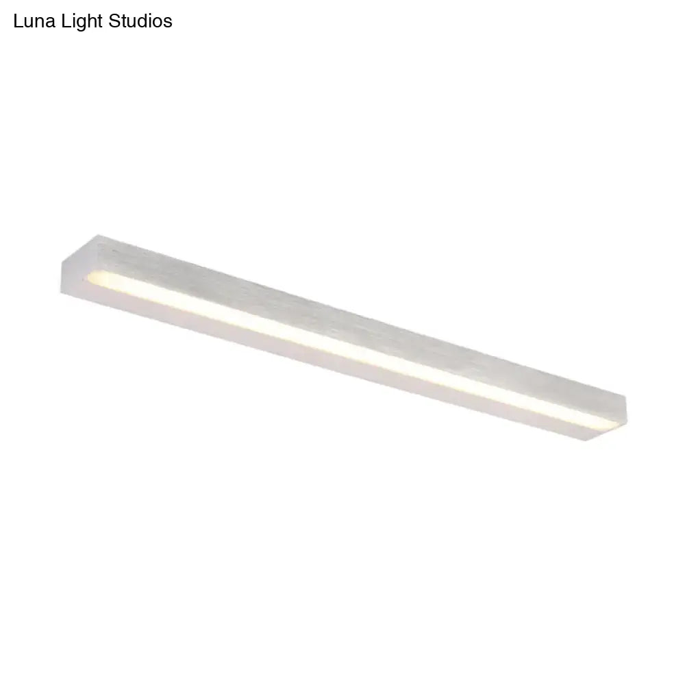 Contemporary black & silver linear vanity sconce bathroom led light