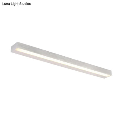 Contemporary black & silver linear vanity sconce bathroom led light
