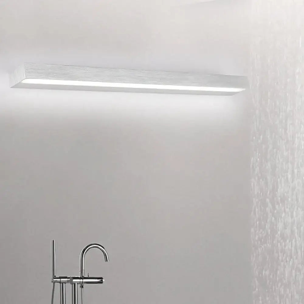 Contemporary black & silver linear vanity sconce bathroom led light