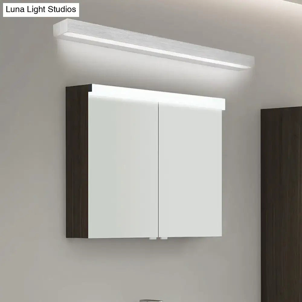 Contemporary black & silver linear vanity sconce bathroom led light