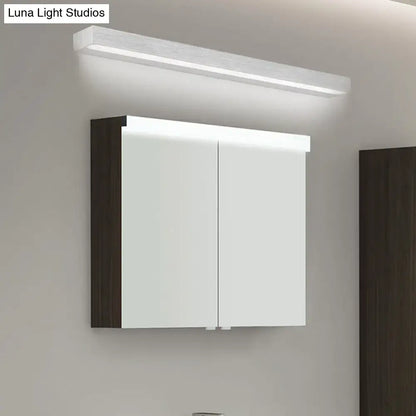Contemporary black & silver linear vanity sconce bathroom led light