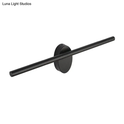 Contemporary black slim wall light – bedroom natural light fixture