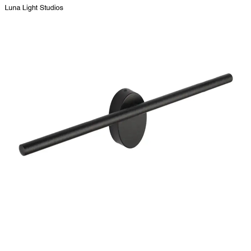 Contemporary black slim wall light – bedroom natural light fixture