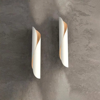 DecorBites™ Contemporary Black/White Rolling Sconce Light Fixture - Up/Down Wall Sconce with 2 Lights