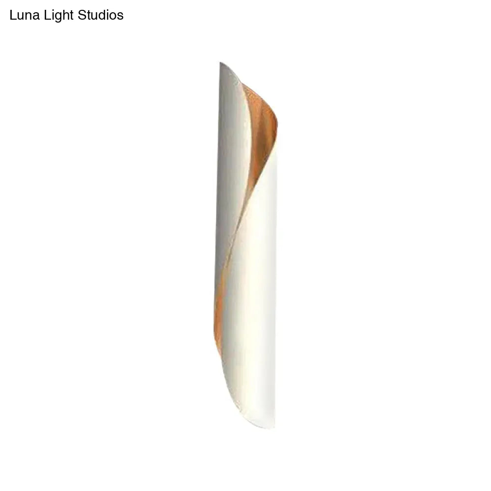 DecorBites™ Contemporary Black/White Rolling Sconce Light Fixture - Up/Down Wall Sconce with 2 Lights