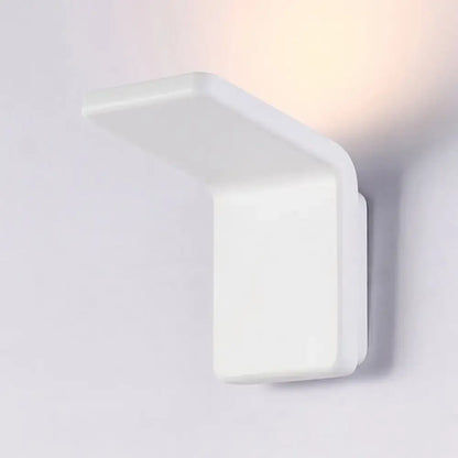 Contemporary black & white slatted led wall lamp – living room sconce