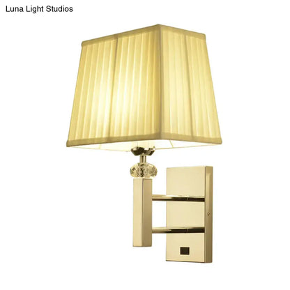 Contemporary chrome led light fixture with spot light bedroom sconce