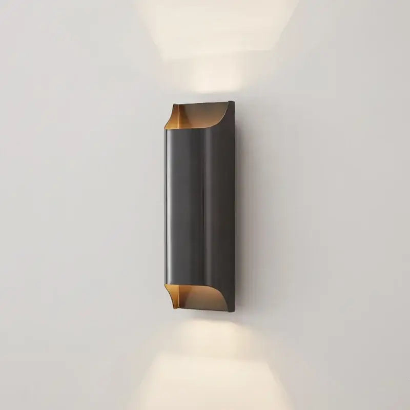 Contemporary copper brass wall sconce for living room