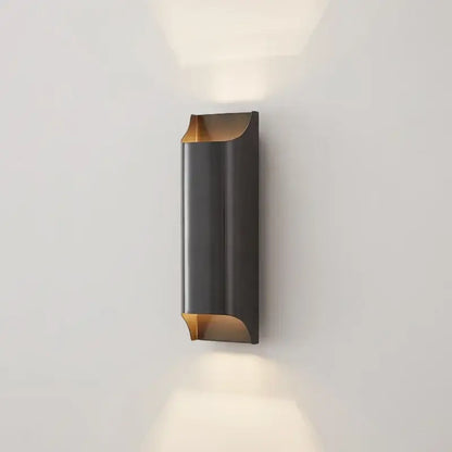 Contemporary copper brass wall sconce for living room