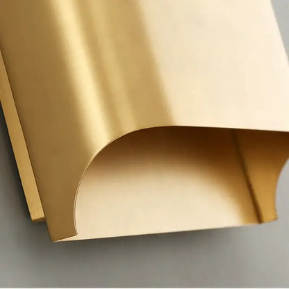 Contemporary copper brass wall sconce for living room