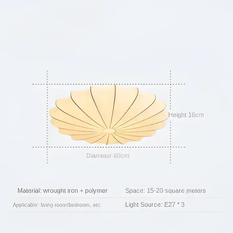 Contemporary cream petal led ceiling light for dining room