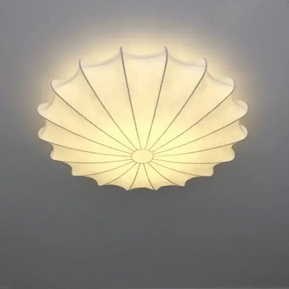 Contemporary cream petal led ceiling light for dining room
