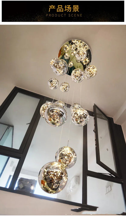 DecorBites™ Contemporary Crystal Ball Chandelier - Free Shipping
