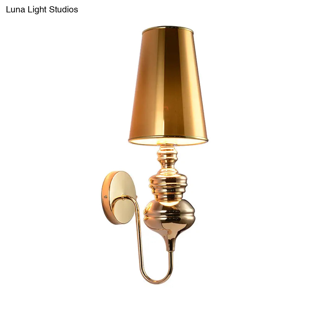 DecorBites™ Contemporary Fabric Barrel Wall Mount Light - Bedroom Sconce Light (Black/Silver/White)
