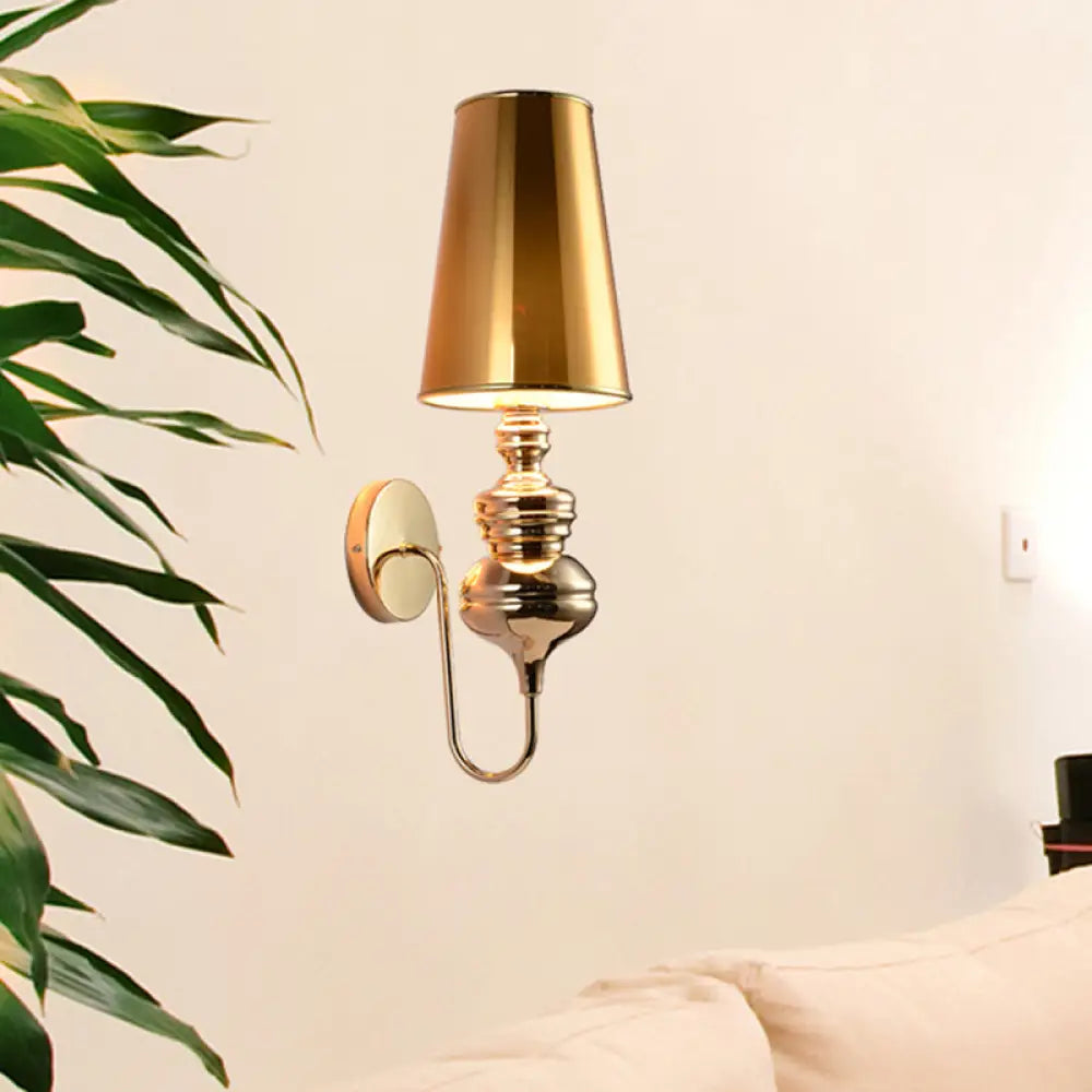 DecorBites™ Contemporary Fabric Barrel Wall Mount Light - Bedroom Sconce Light (Black/Silver/White)